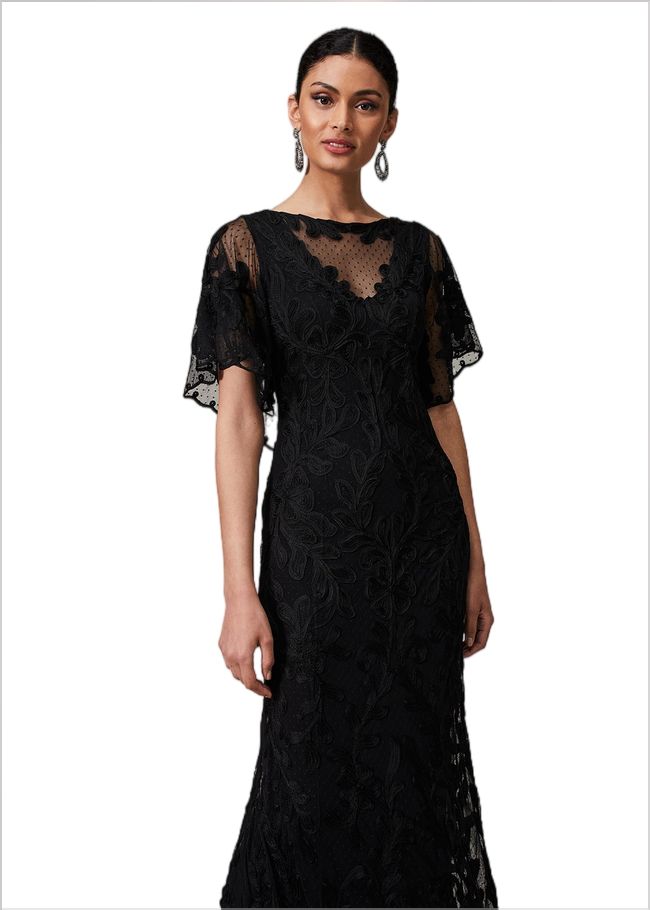  Noelle Tapework Maxi Black 221165050