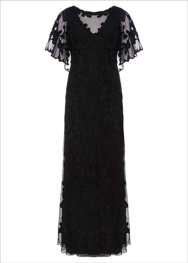  Noelle Tapework Maxi Black 221165050