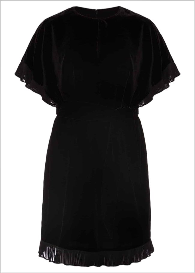  Gianna Velvet Dress Black 221175050