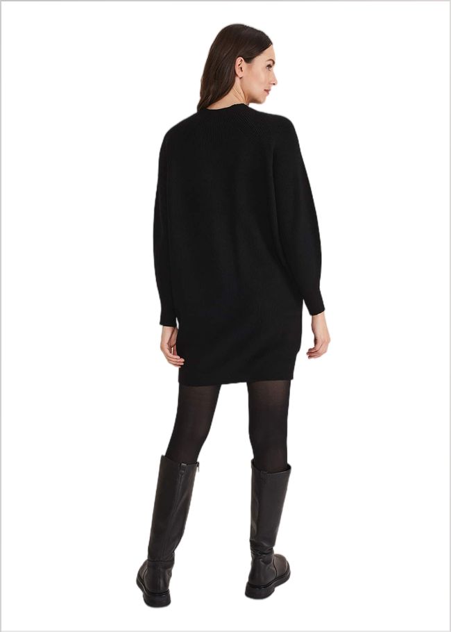  Eliana Knitted Jumper Dress Black 221176050