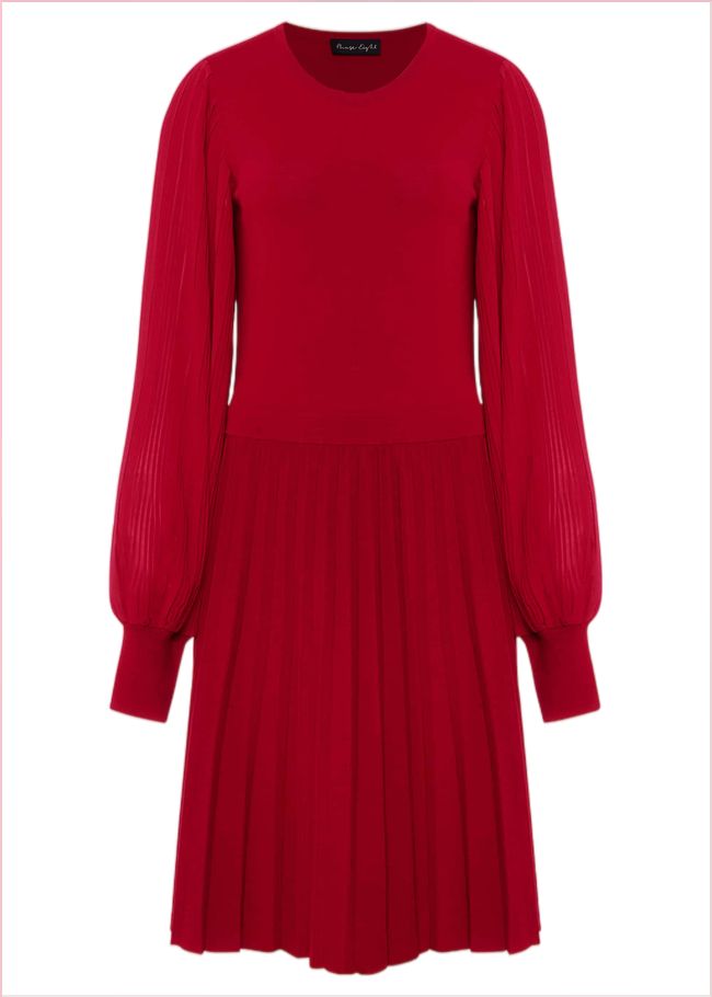  Mikel Knitted Dress Red 221193250