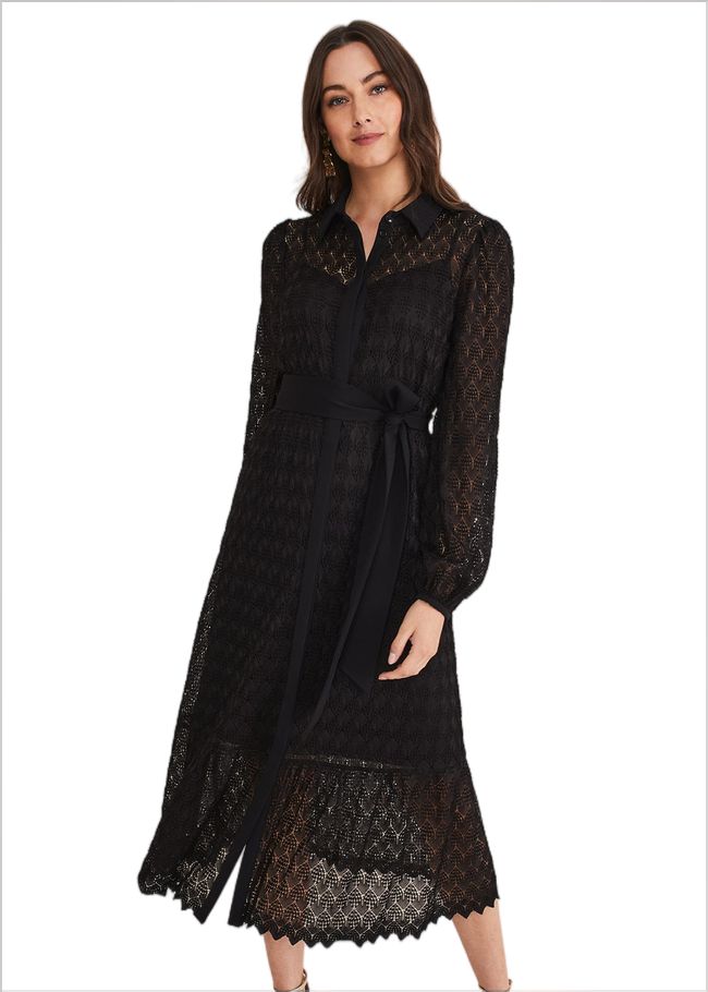  Leila Lace Dress Black 221201050