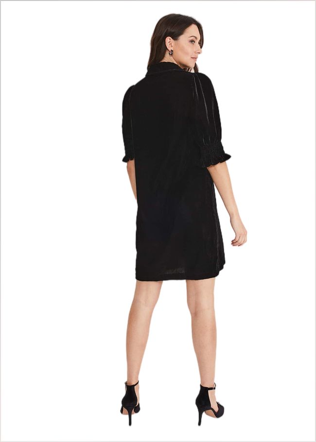  Candice Velvet Dress Black 221281050