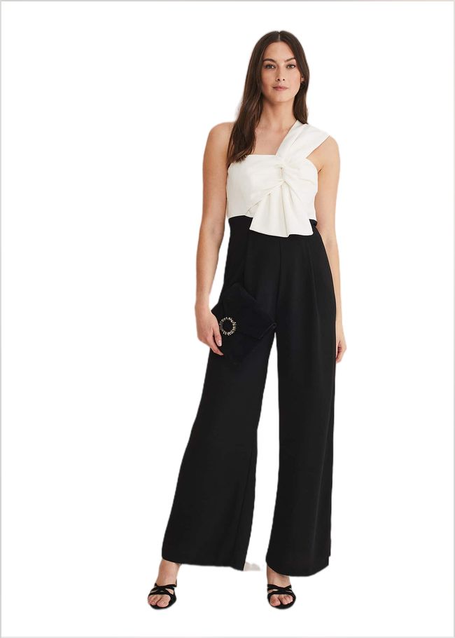  Amethyst Bandeau Jumpsuit Oyster/Black 221294013