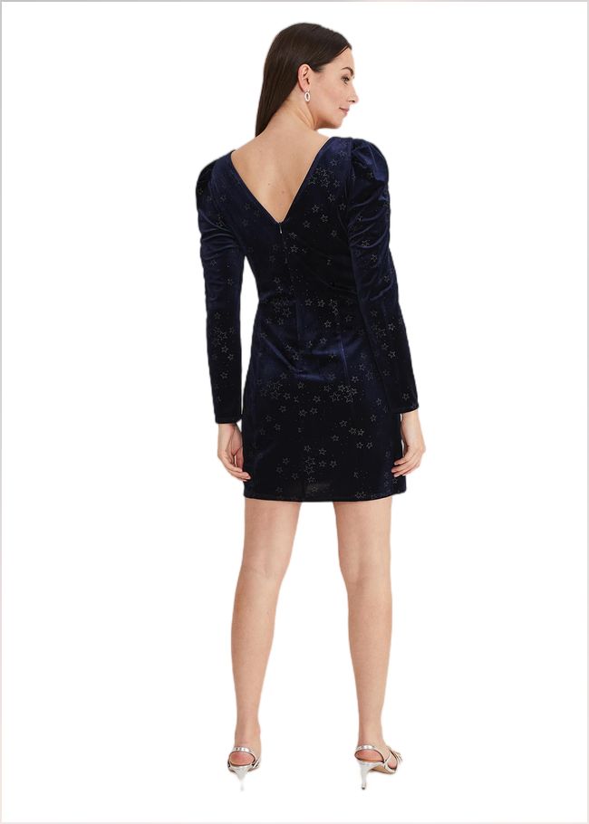  Daria Velvet Star Dress Midnight/Pewter 221306841