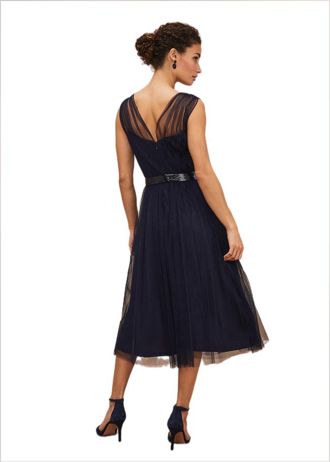  Ella Tulle Dress Navy 221314351