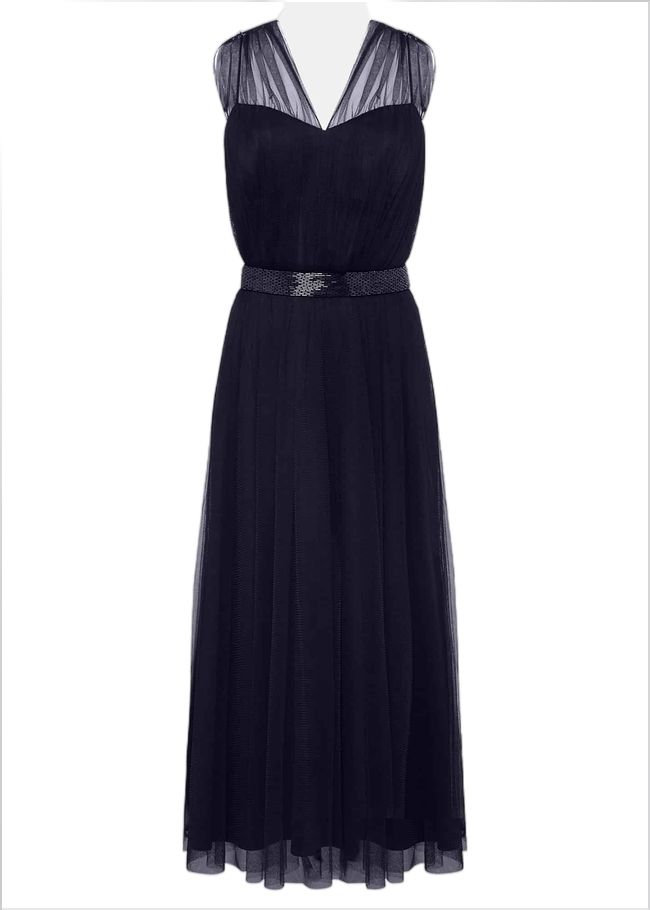  Ella Tulle Dress Navy 221314351