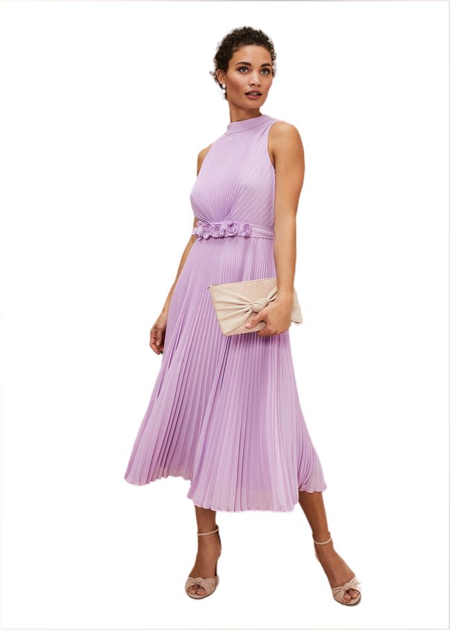  Simara Pleated Midi Dress Crocus 221317724