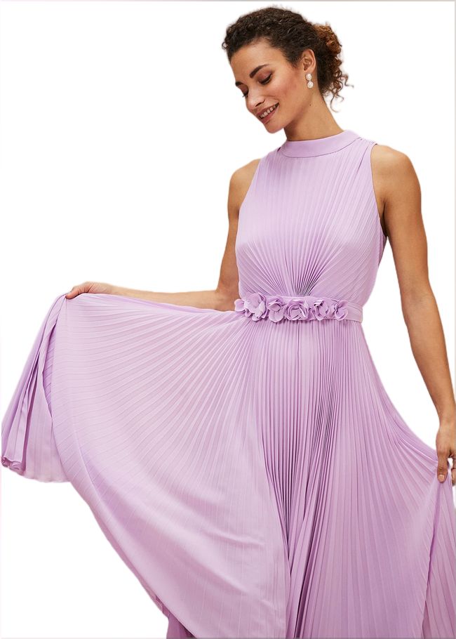  Simara Pleated Midi Dress Crocus 221317724