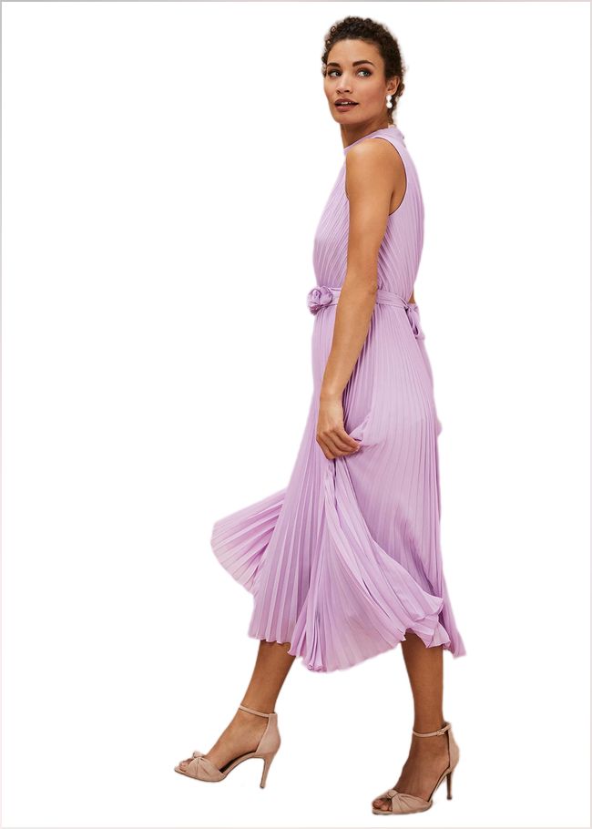  Simara Pleated Midi Dress Crocus 221317724