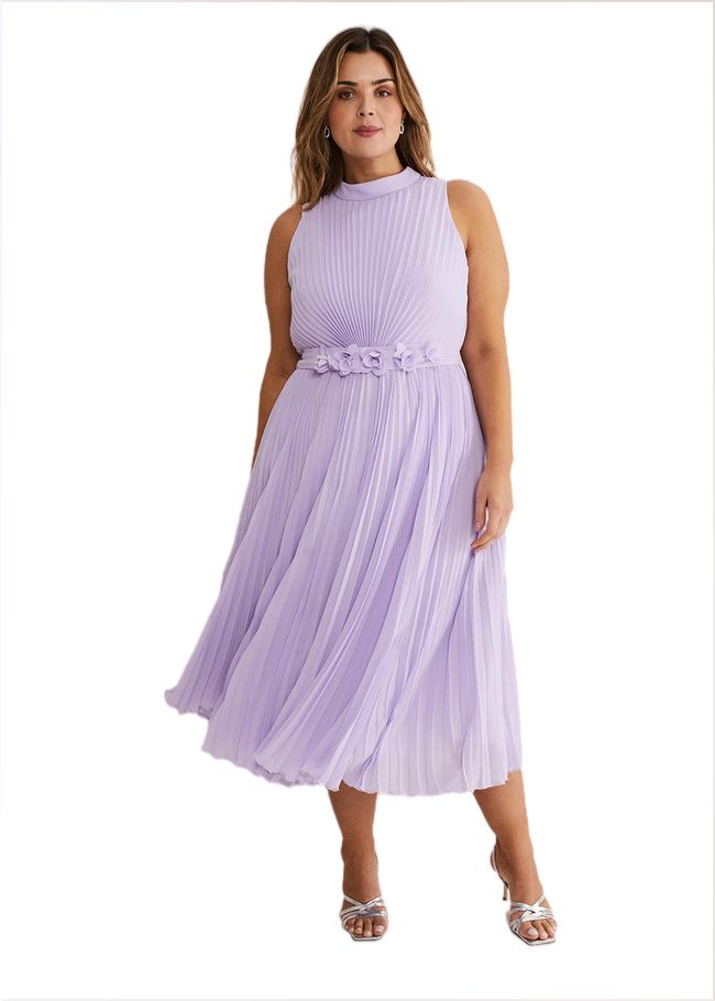  Simara Pleated Midi Dress Crocus 221317724