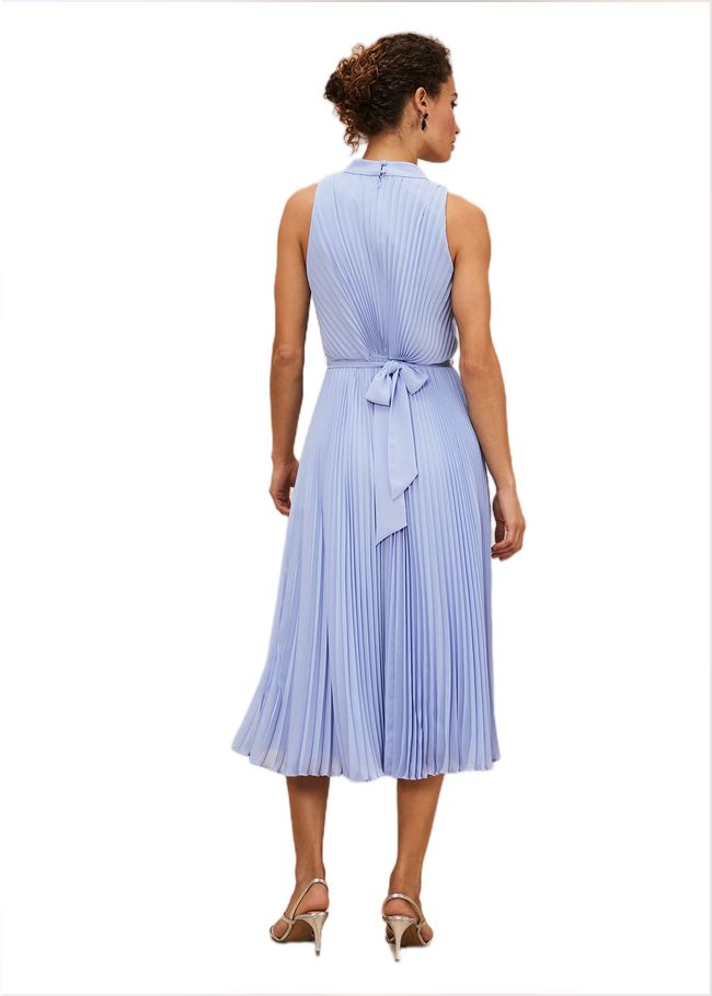  Simara Pleated Midi Dress Cornflower 221318853