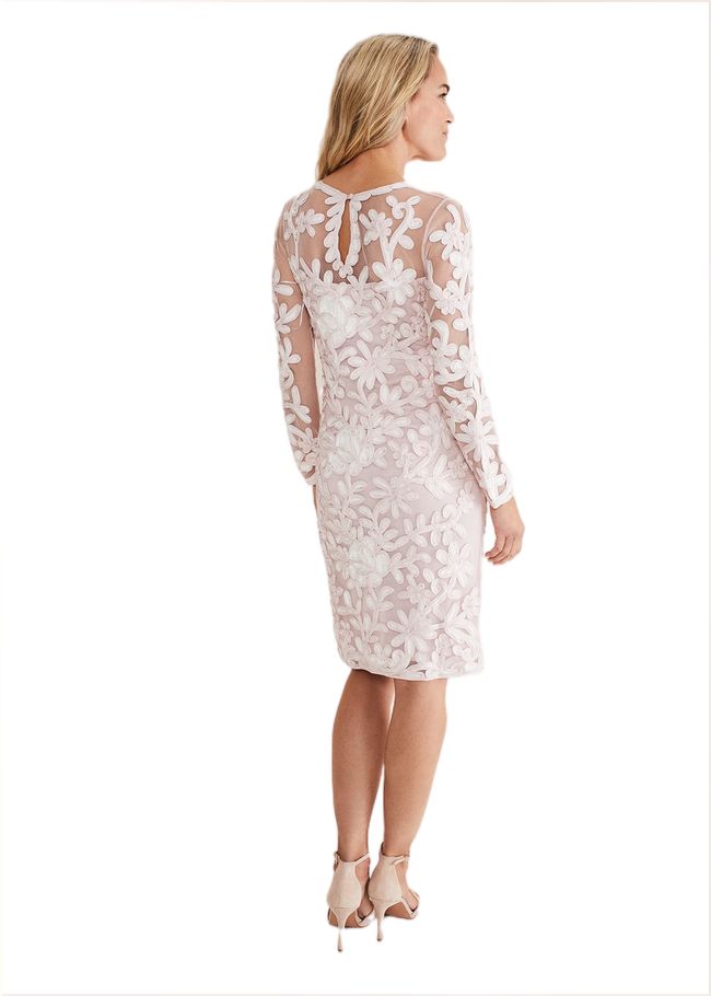  Annika Tapework Midi Dress Antique Rose/Ivory 221321896