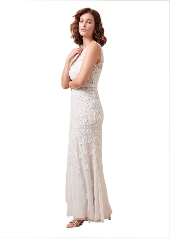  Ottilie Beaded Maxi Wedding Dress Ivory 221333106