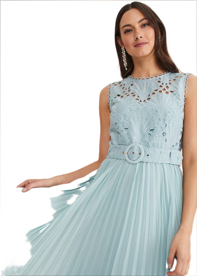  Amora Lace Bodice Midi Dress Peppermint 221341985