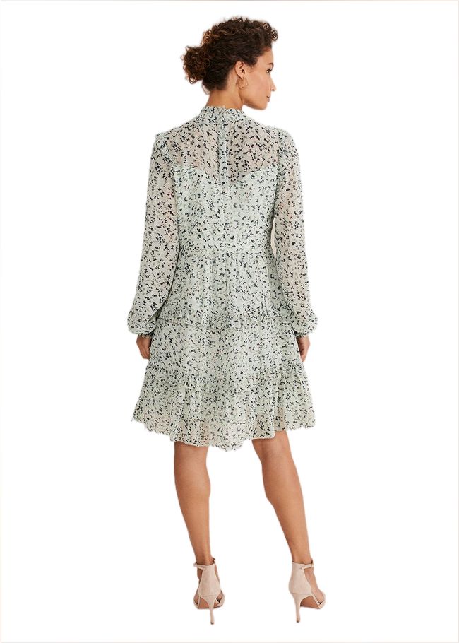  Harlow Floral Tiered Mini Dress Eau De Nil/Multi 221347799