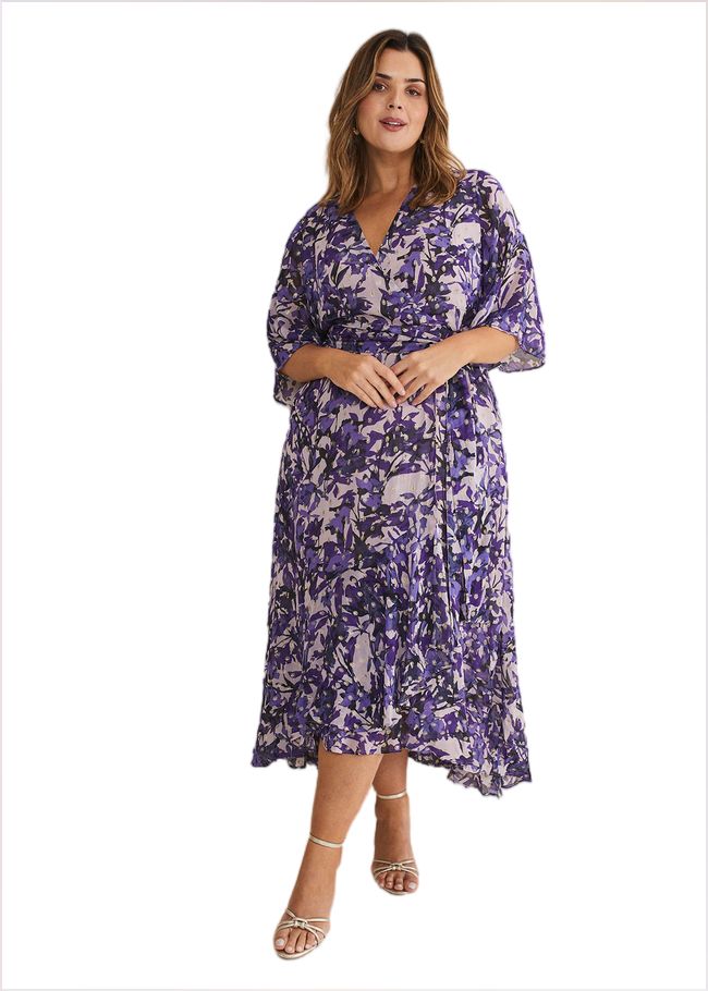  Juliette Floral Wrap Midaxi Dress Latte/Multi 221349817