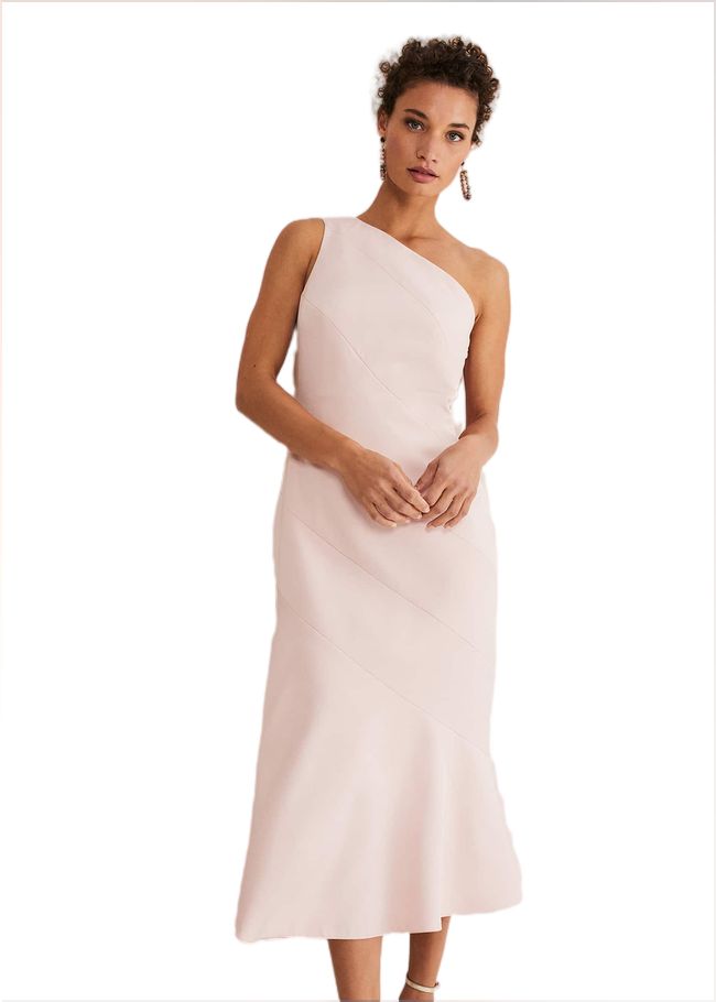  Valencia One Shoulder Midaxi Dress Petal Pink 221356529