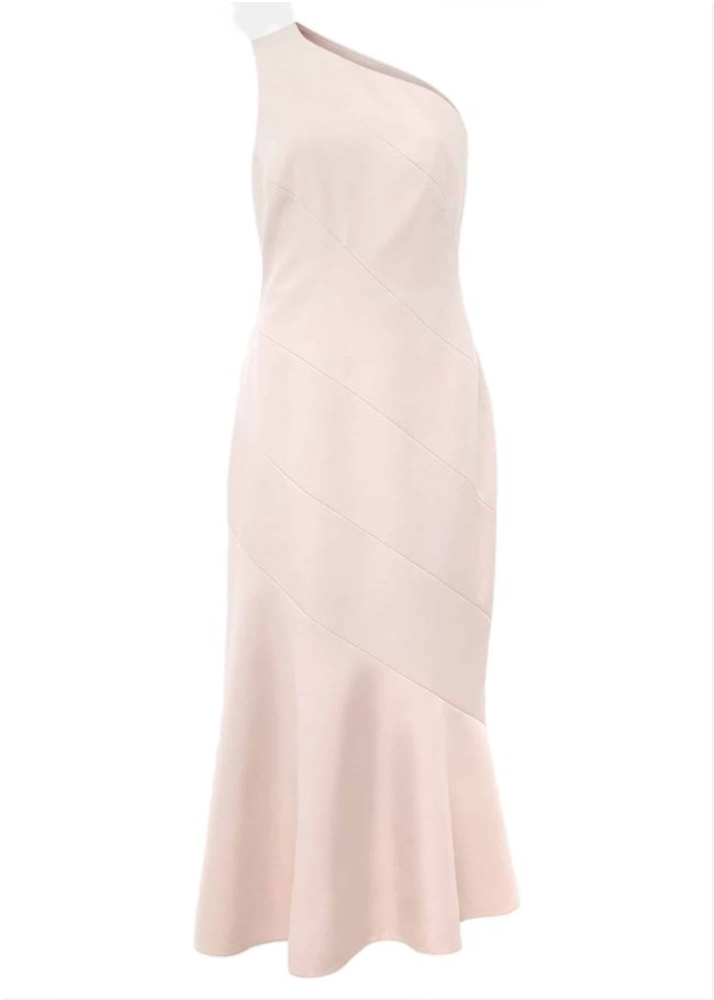  Valencia One Shoulder Midaxi Dress Petal Pink 221356529