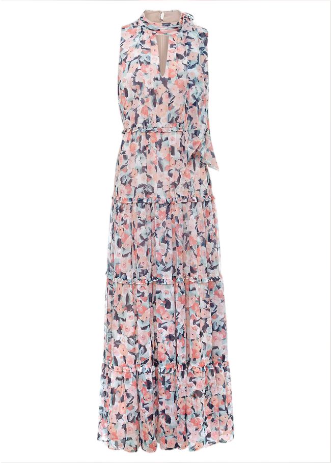  Esme Floral High Neck Maxi Dress Multi-Coloured 221359000