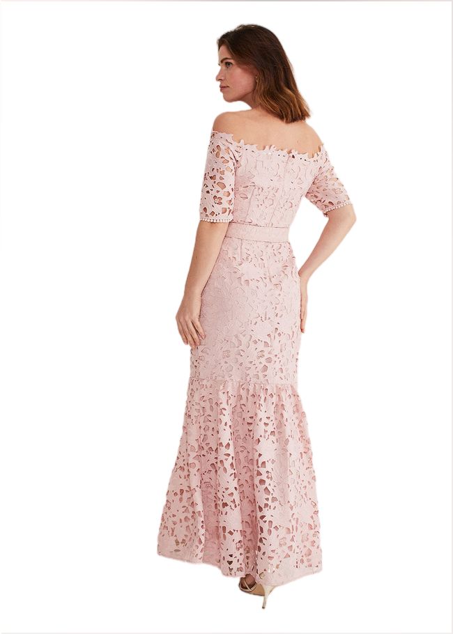  Tallulla Lace Bardot Maxi Dress Petal Pink 221368529