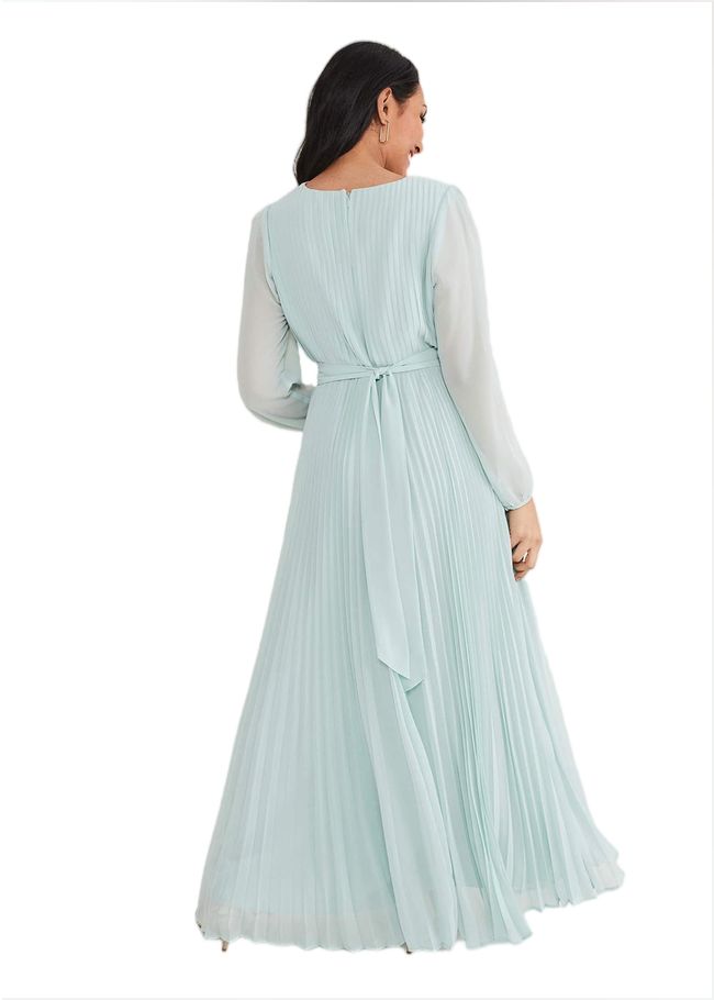  Petite Alecia Pleated Maxi Dress Peppermint 221371985