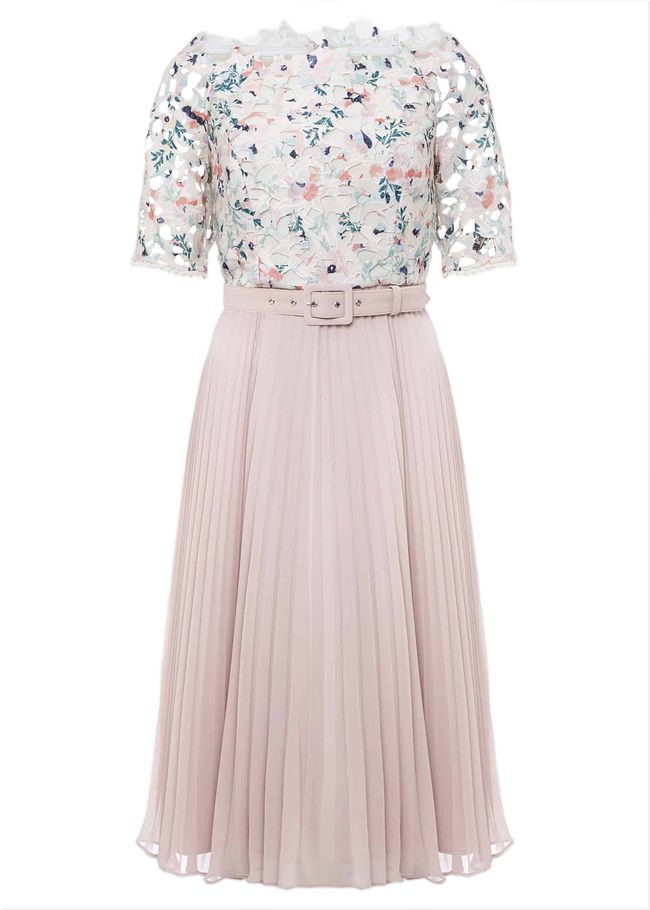  Franky Floral Lace Midi Dress Buttermilk/Multi 221377801