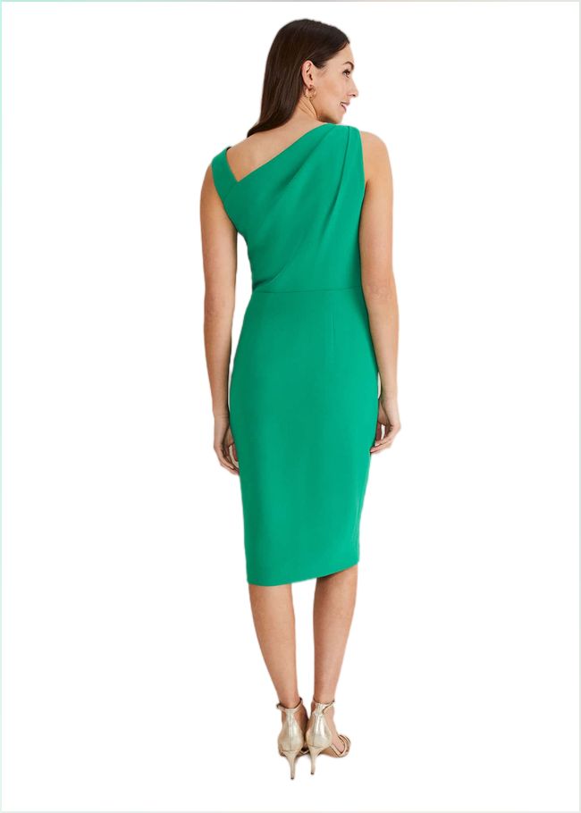  Emmie Asymmetric Hem Dress Bright Green 221383775