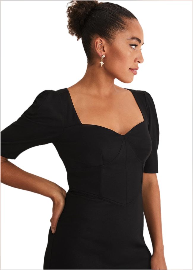  Indy Corset Bodycon Dress Black 221403050