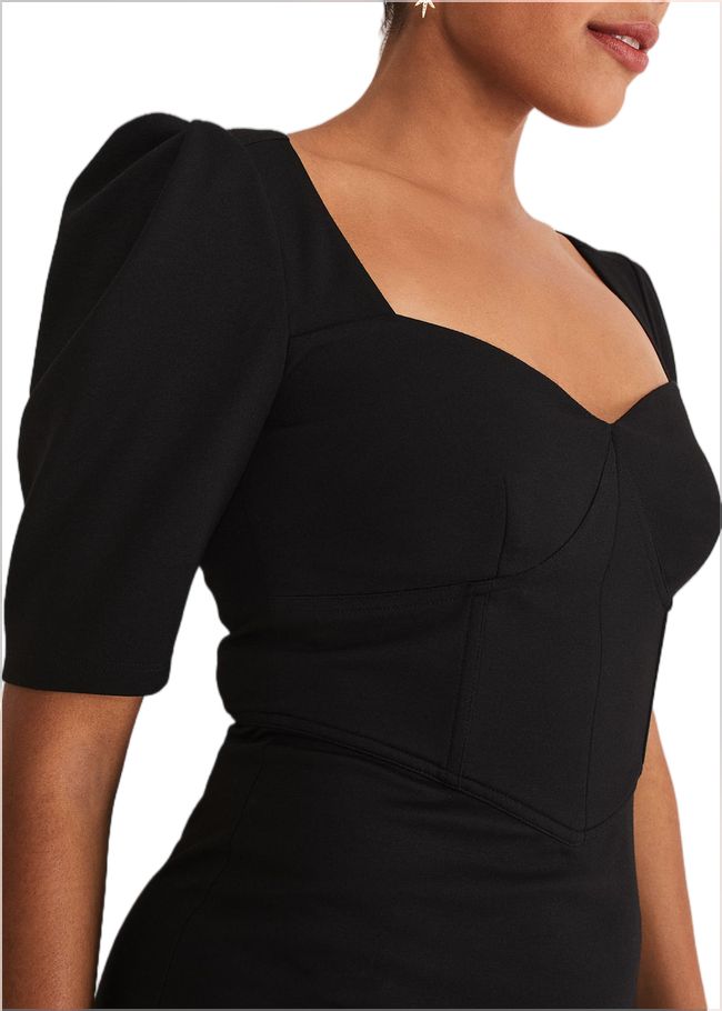  Indy Corset Bodycon Dress Black 221403050