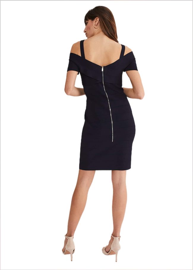  Zella Knitted Bandage Dress Navy 221415351