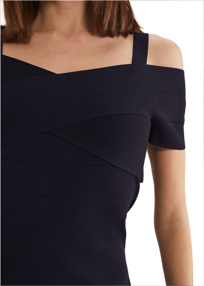  Zella Knitted Bandage Dress Navy 221415351