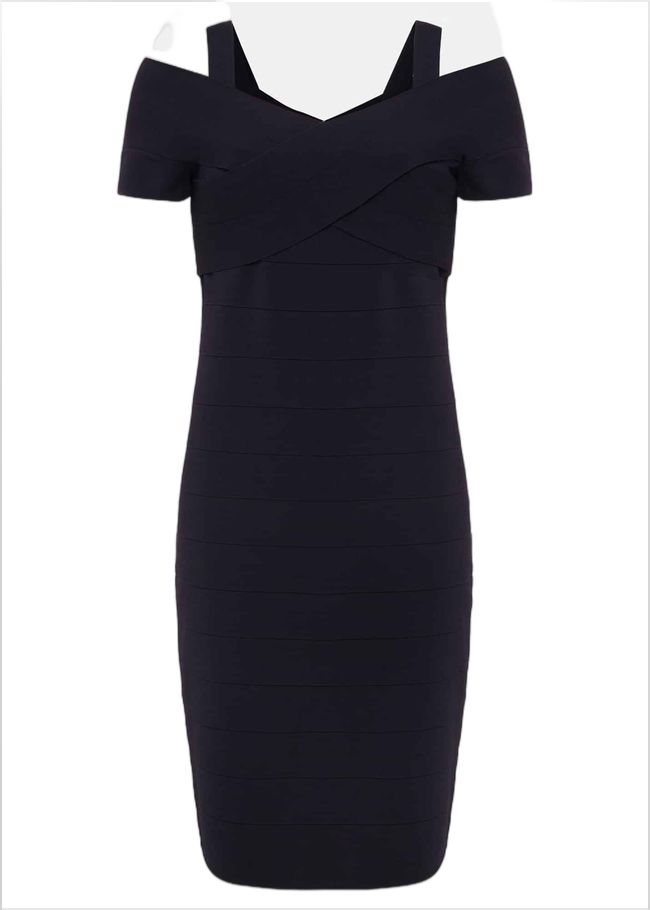  Zella Knitted Bandage Dress Navy 221415351