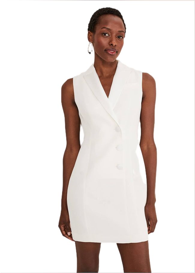  Lolicia Sleeveless Tux Dress White 221424055