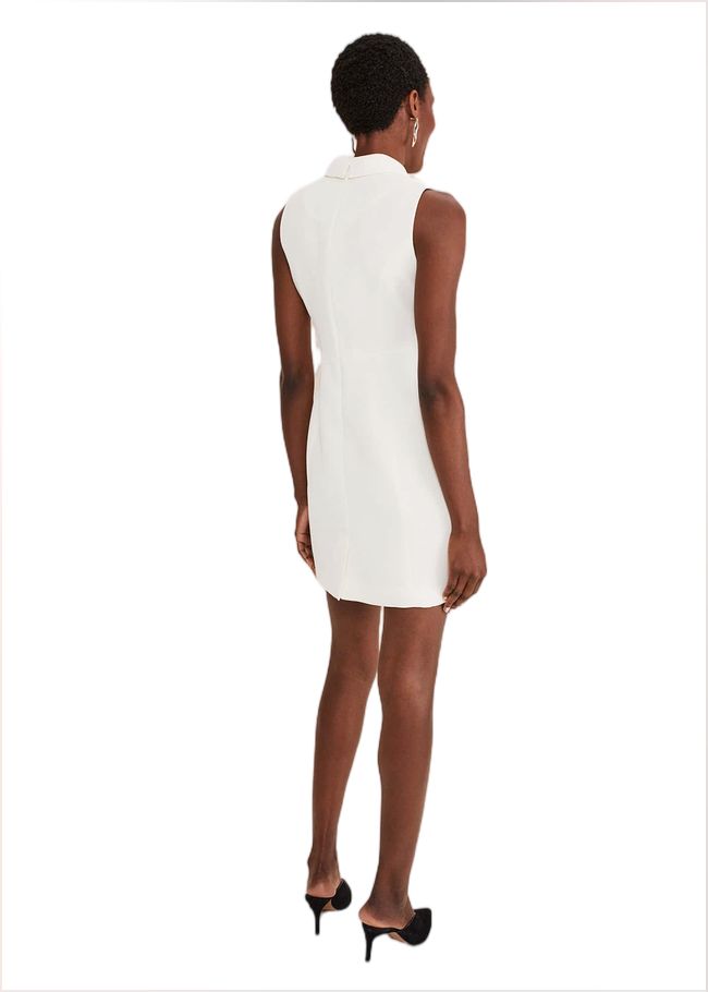  Lolicia Sleeveless Tux Dress White 221424055