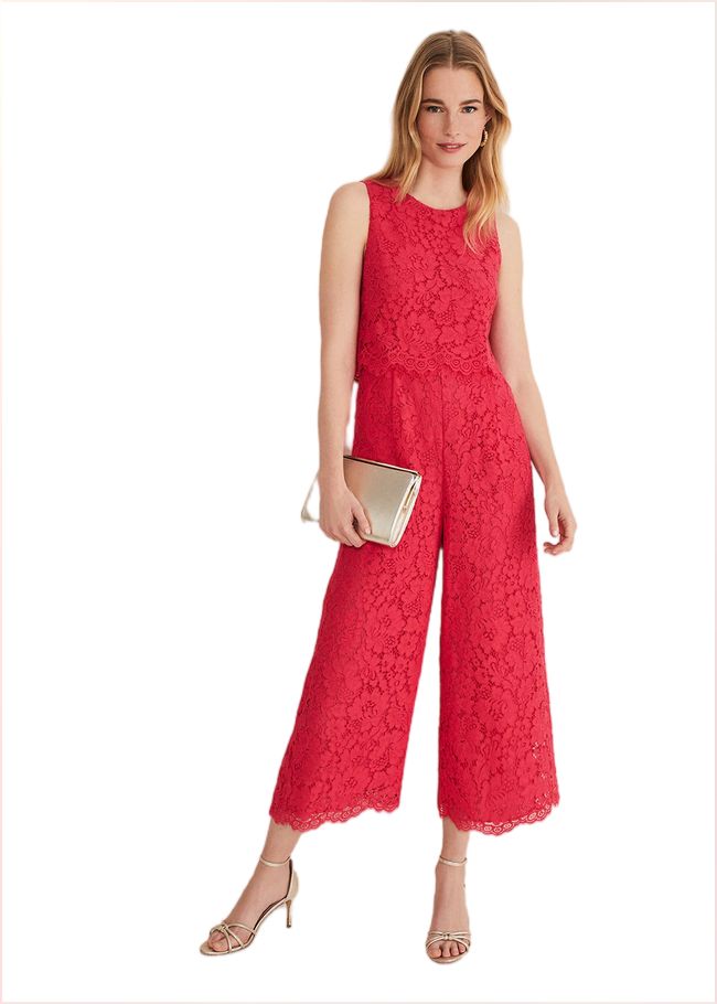  Dora Lace Jumpsuit Raspberry 221438736