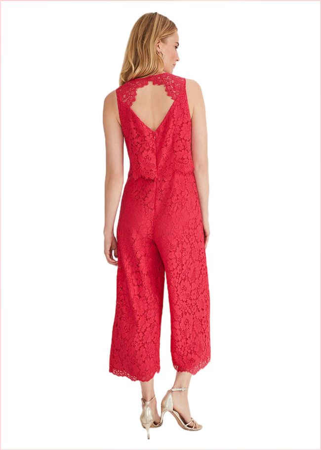  Dora Lace Jumpsuit Raspberry 221438736