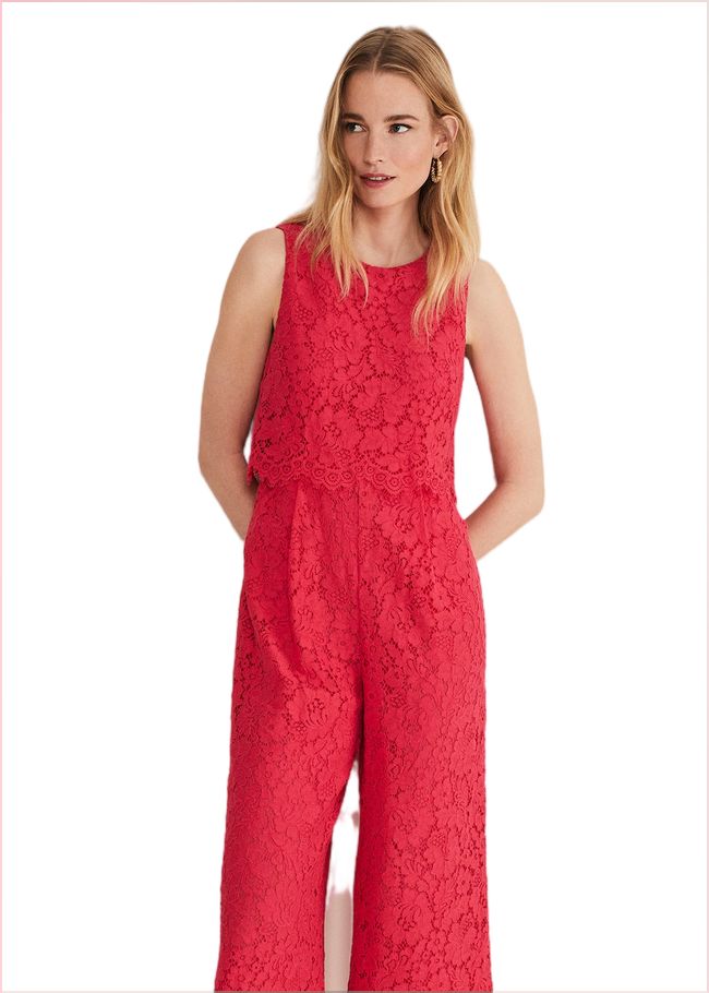  Dora Lace Jumpsuit Raspberry 221438736