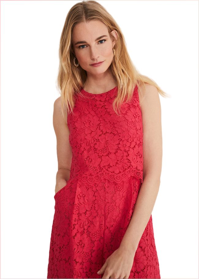  Dora Lace Jumpsuit Raspberry 221438736