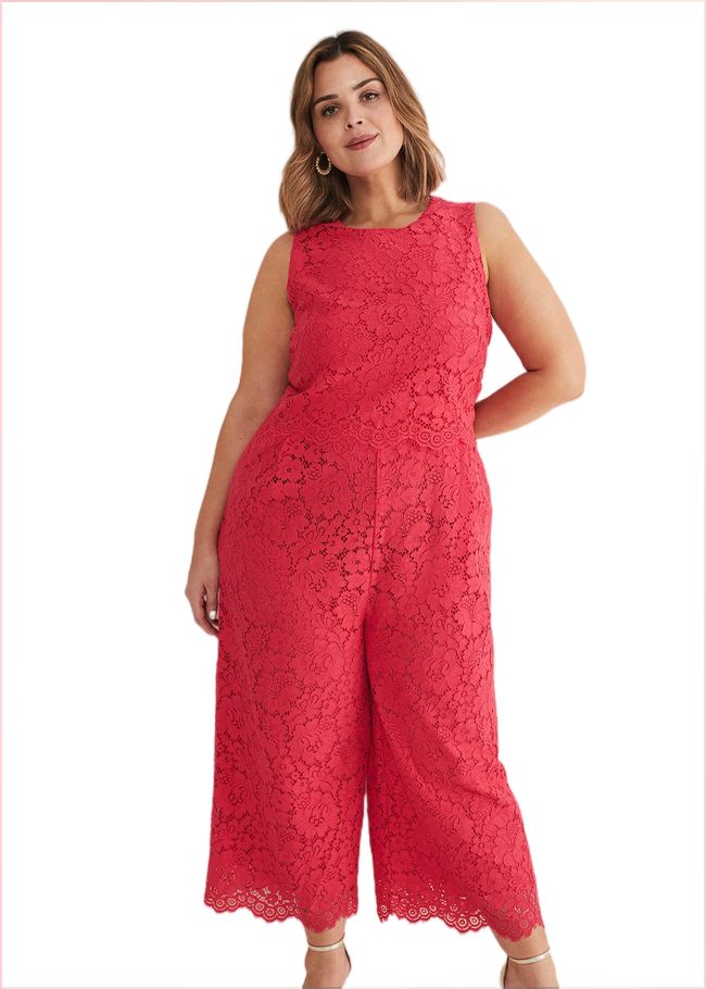  Dora Lace Jumpsuit Raspberry 221438736