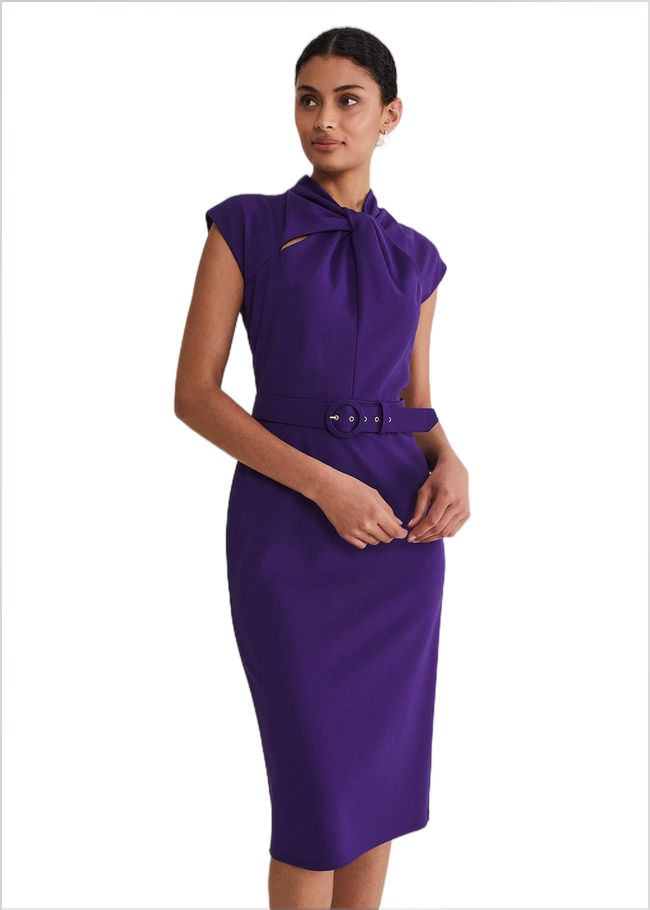  Elle Ponte Dress Violet 221439700