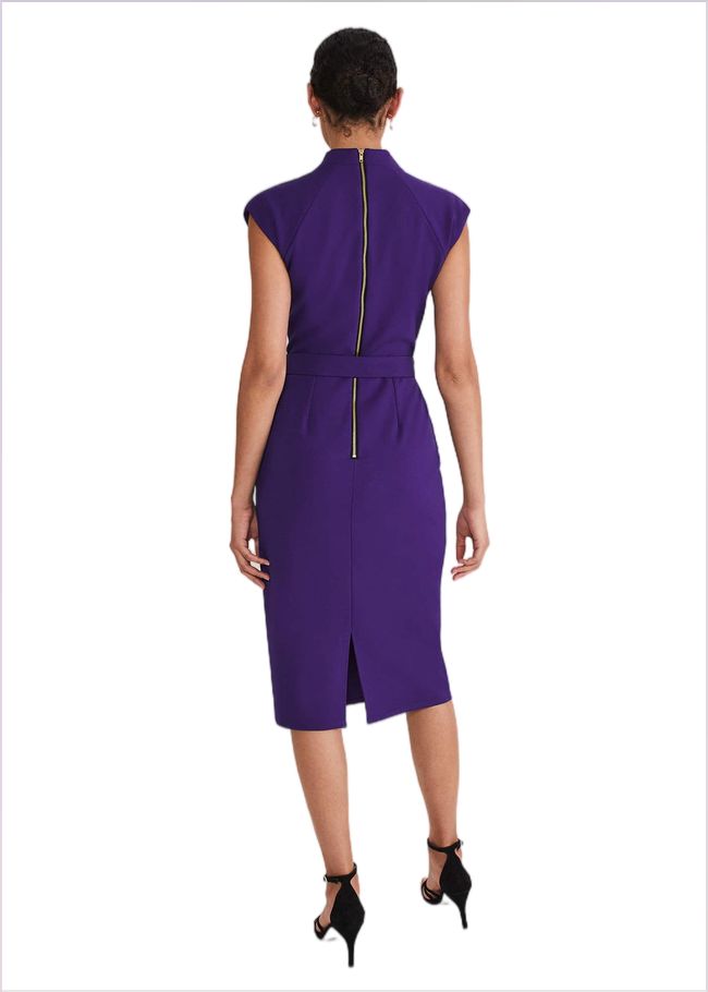  Elle Ponte Dress Violet 221439700