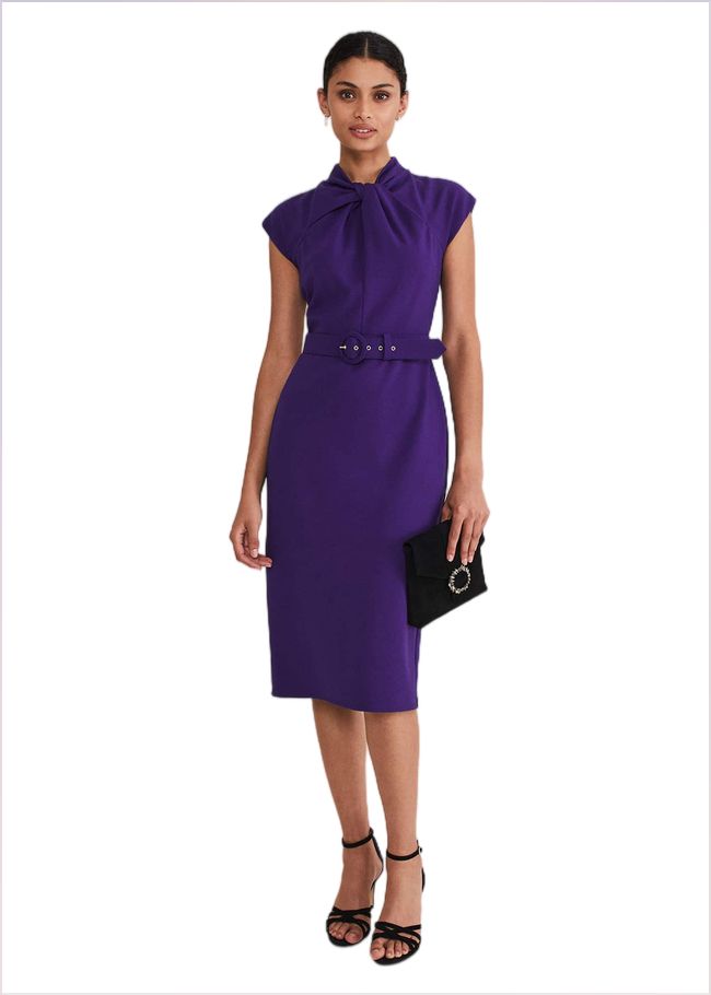  Elle Ponte Dress Violet 221439700