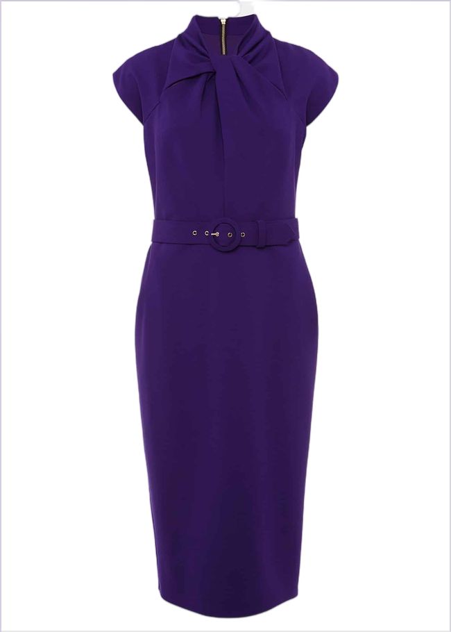  Elle Ponte Dress Violet 221439700