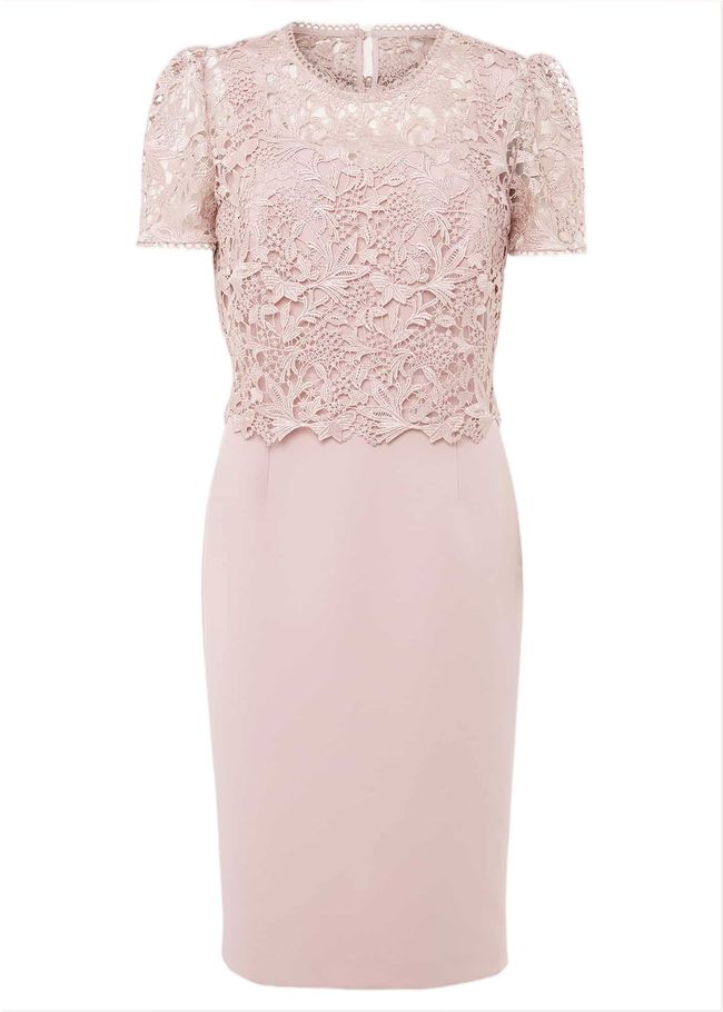  Isabella Lace Midi Dress Antique Rose 221440840