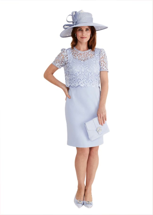  Isabella Lace Midi Dress Light Cornflower 221441396