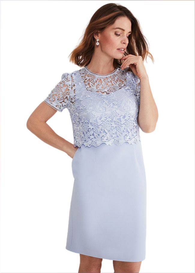  Isabella Lace Midi Dress Light Cornflower 221441396