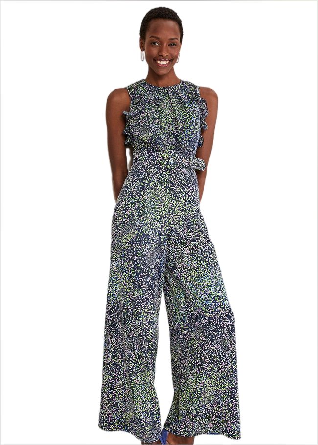  Maggie Ditsy Ruffle Jumpsuit Navy/Multi 221456493