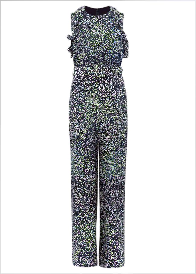  Maggie Ditsy Ruffle Jumpsuit Navy/Multi 221456493