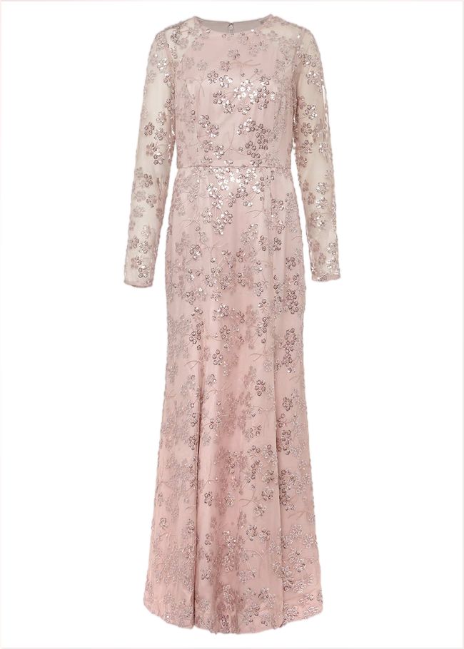  Natalya Sequin Floral Maxi Dress Pink 221461300